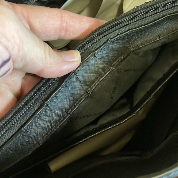 MICHAEL KORS CANVAS TOTE SHOULDERBAG BLACK LARGE PRELOVED - Picture 5 of 12